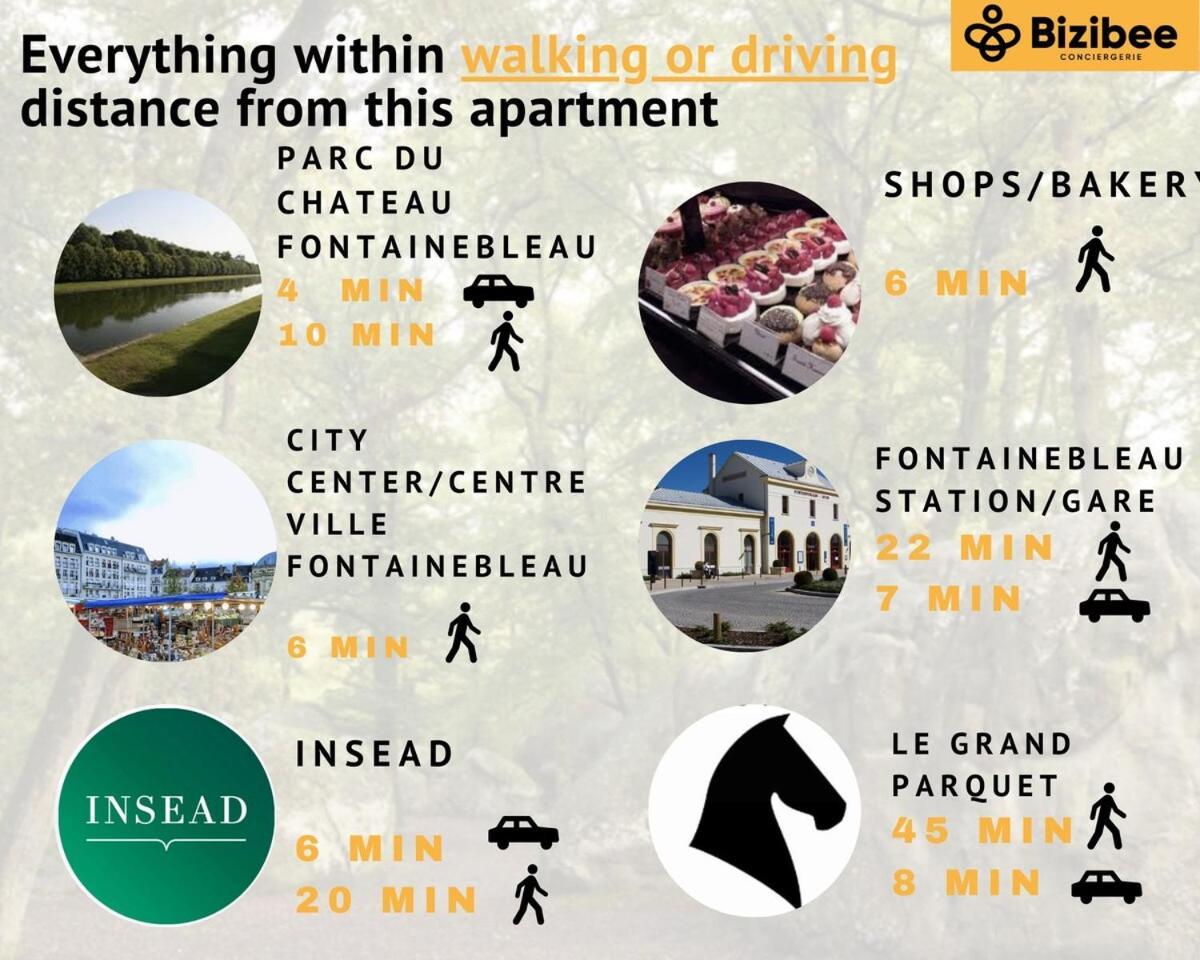 شقة Le Saphir Easy Parking Comfort فونتانبلو المظهر الخارجي الصورة